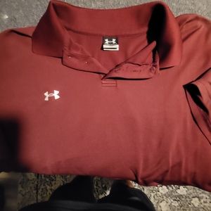 Under Armour Maroon Golf Shirt